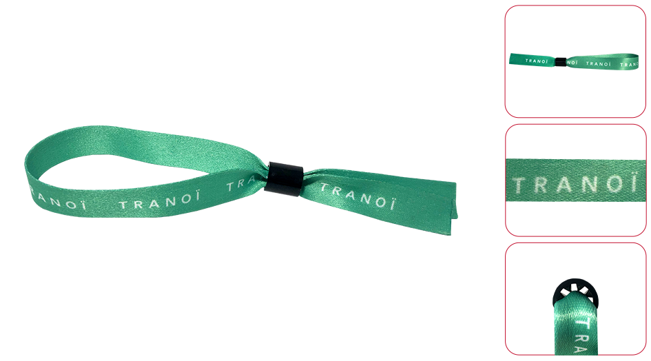 Custom Tranoï satin wristbands